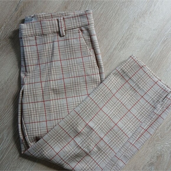 Liverpool Los Angeles Kelsey Trouser with Slit Soft Touch Plaid Pockets 6/28 - Picture 10 of 16